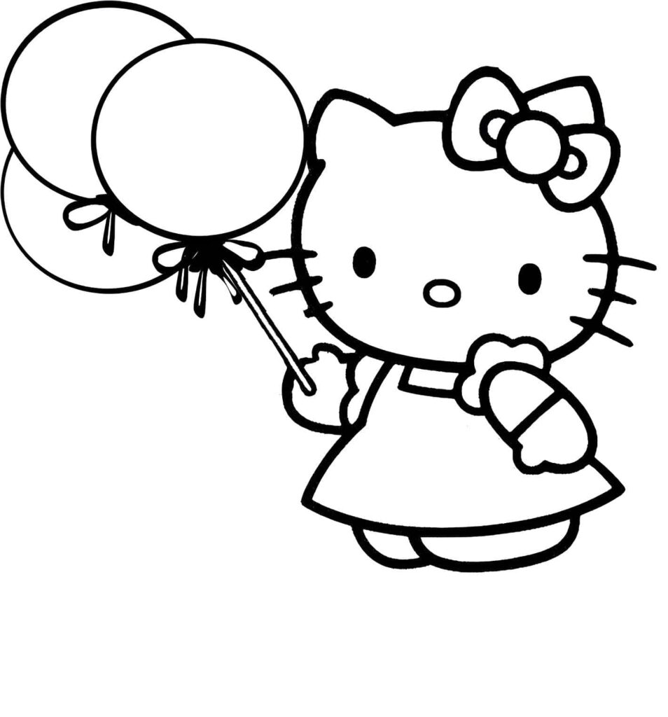 Ähnliches Hello Kitty Ausmalbild Ausmalbild