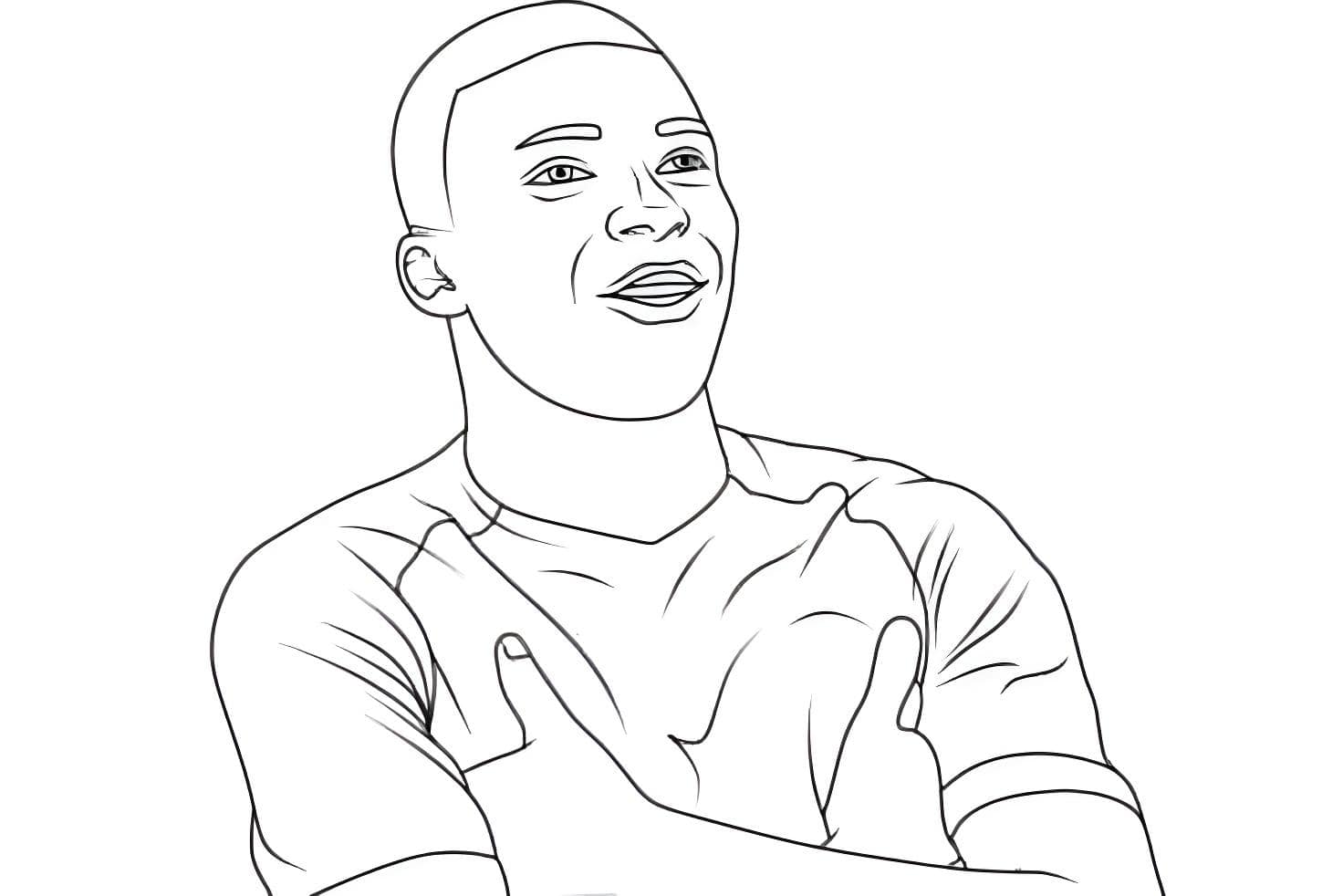Mbappe Feier Bild Für Druck Ausmalbild