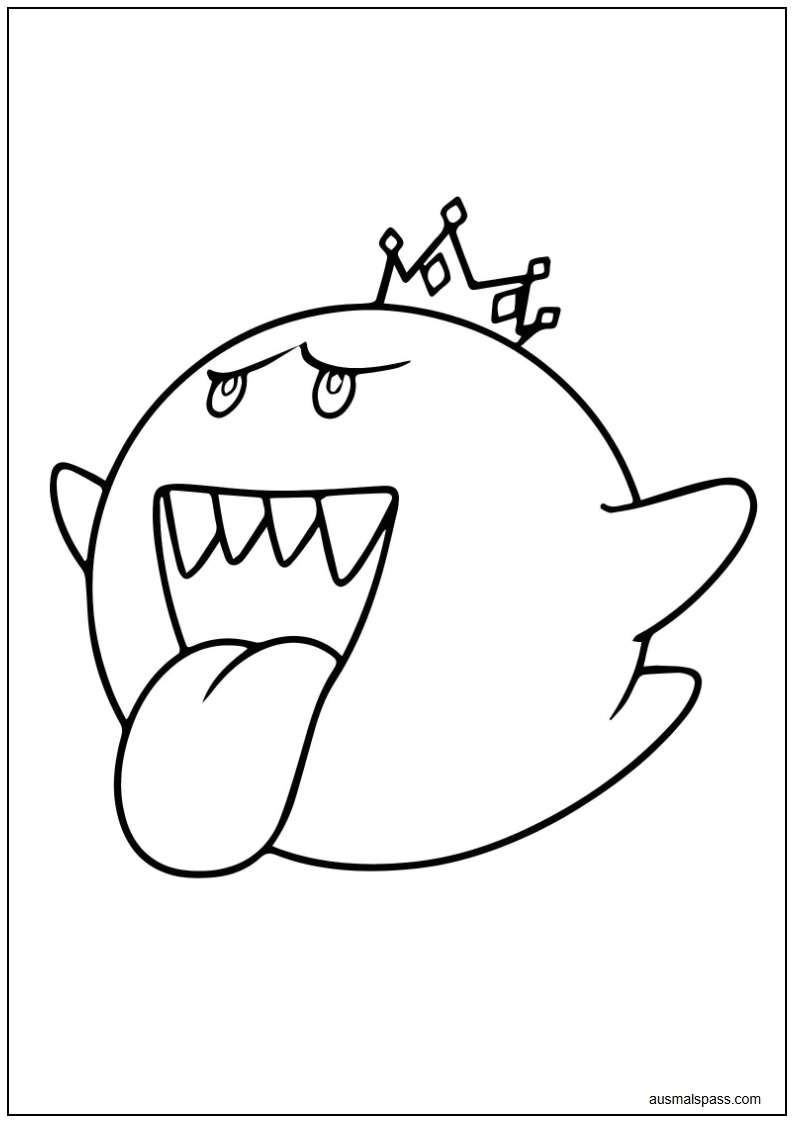 Ausmalbild von Buu aus Super Mario