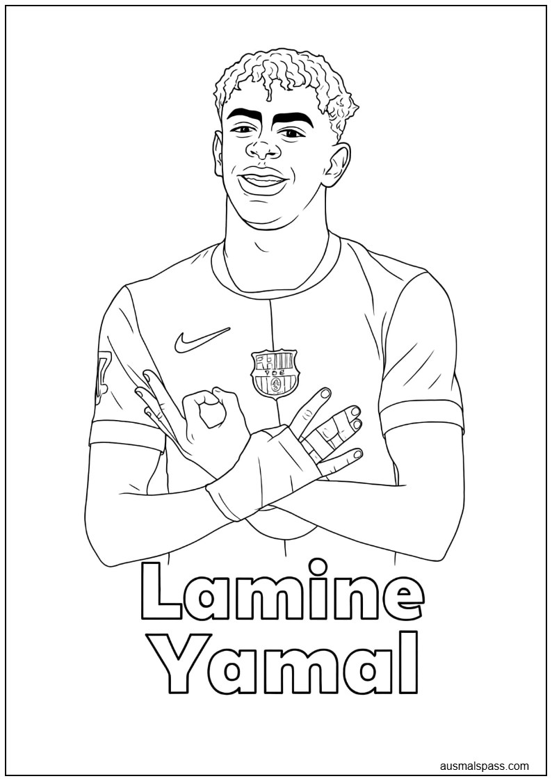 Lamine Yamal beim Barça zum Ausmalen