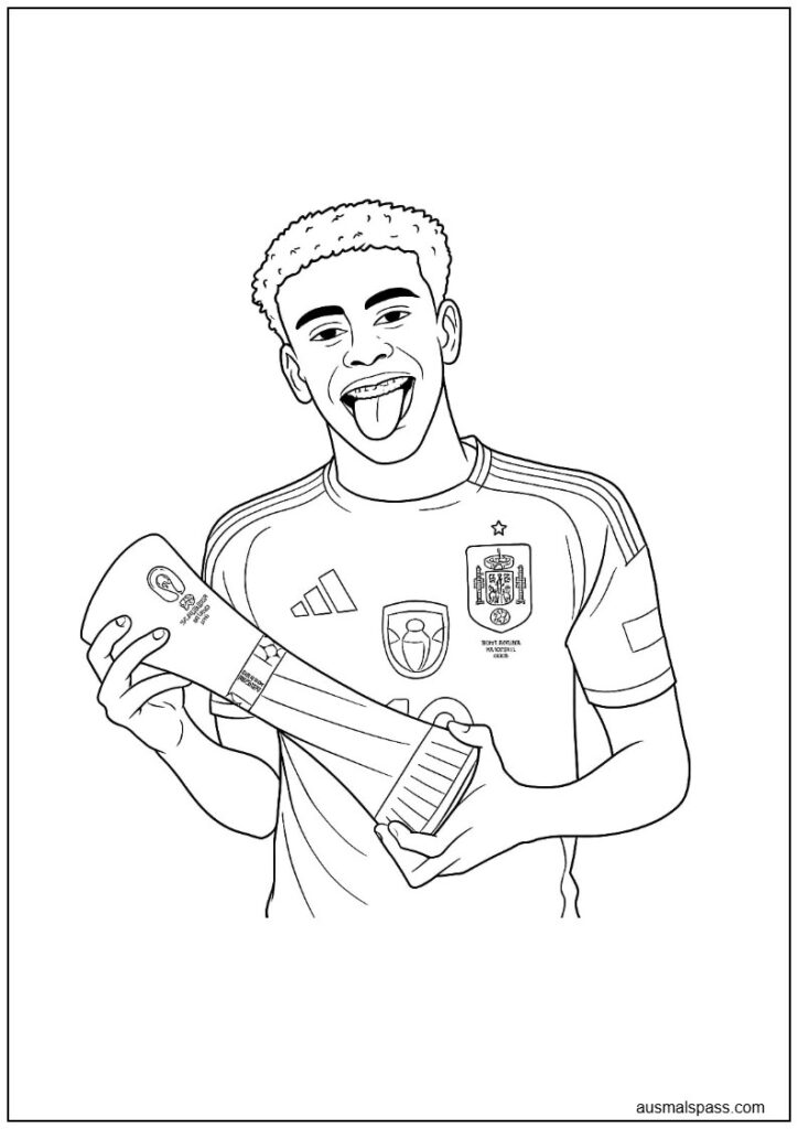 Lamine Yamal Ausmalbilder