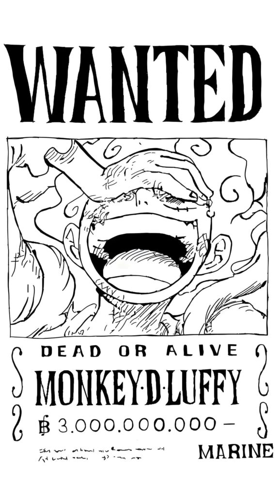 Zeichnung Des Suchplakats Von Monkey D Ruffy Ausmalbild zum Drucken Zeichnung Des Suchplakats Von Monkey D Ruffy Ausmalbild