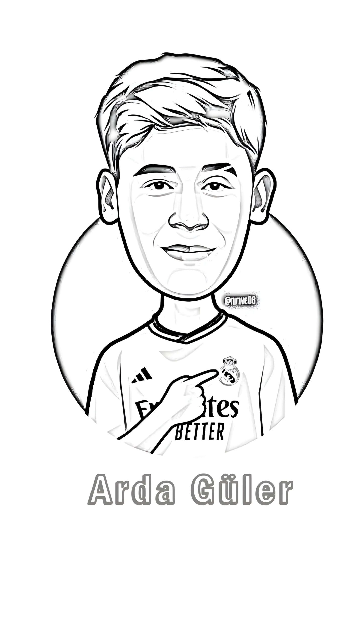 Zeichnung Von Arda Güler Bei Real Madrid