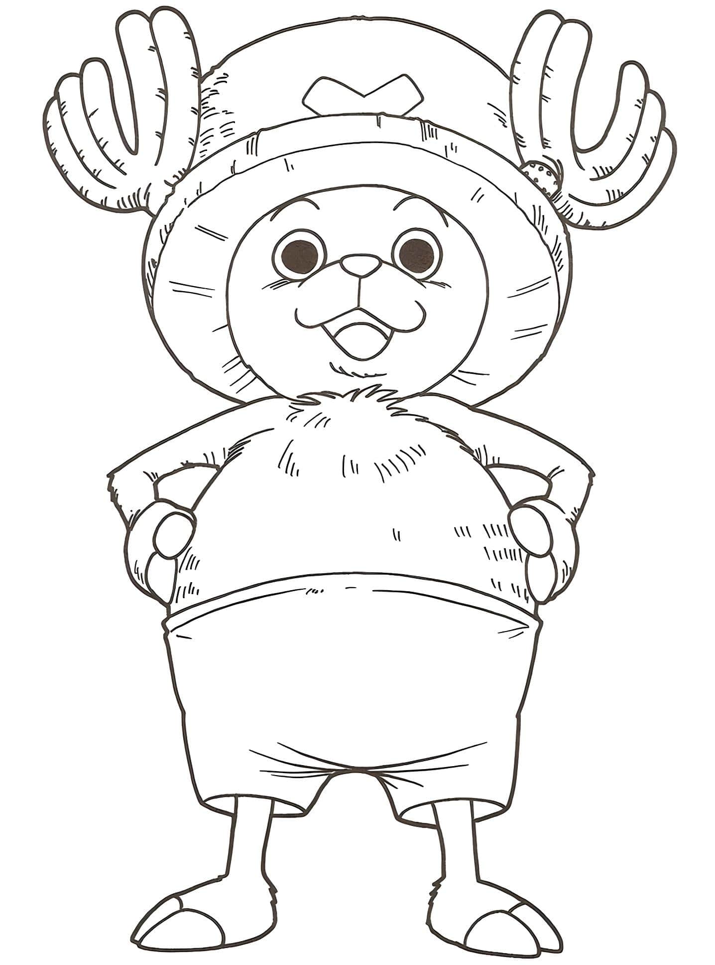 Zeichnung Von Chopper Aus One Piece Zum Ausmalen Ausmalbild