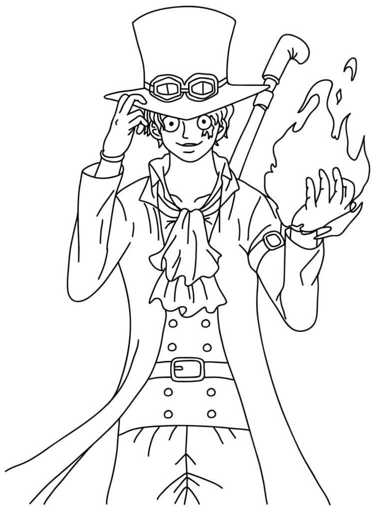 Zeichnung Von Sabo Aus One Piece Zum Ausmalen Ausmalbild zum Drucken Zeichnung Von Sabo Aus One Piece Zum Ausmalen Ausmalbild