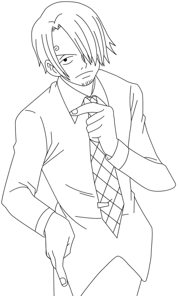 Zeichnung Von Sanji Aus One Piece Zum Ausdrucken Ausmalbild zum Drucken Zeichnung Von Sanji Aus One Piece Zum Ausdrucken Ausmalbild