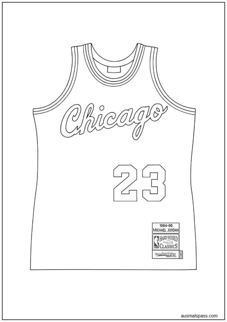 NBA-Trikots Ausmalbilder